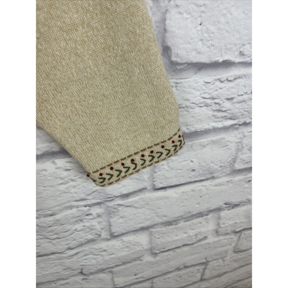 Alfred Dunner Cottagecore Full Zip Embroidered Circles Cardigan Size Small - Picture 6 of 10